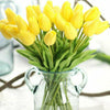 20PCS - 34cm Artificial Fake Flower Real Touch Tulips Bouquet Wedding