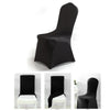 Black Chair Covers Full Seat Cover Spandex Stretch Banquet Wedding