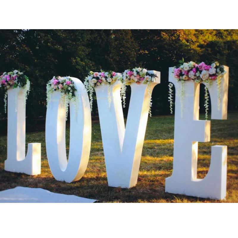 Metal 3D Giant letter Large free standing letters (LOVE)- 93CM