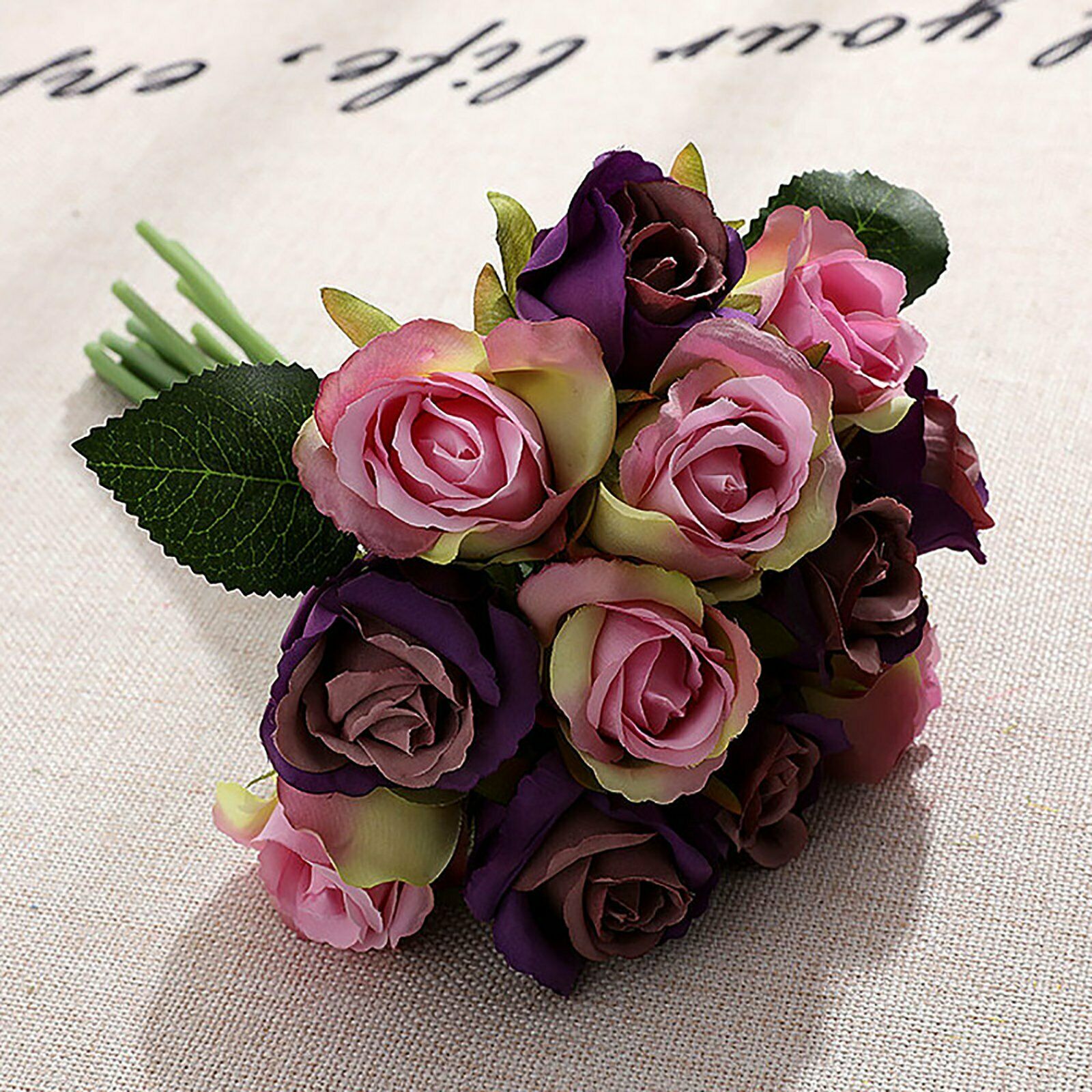 12 Heads Artificial Rose Silk Flower Flowers