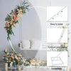 2.4M Round Hoop Arch Backdrop Stand White