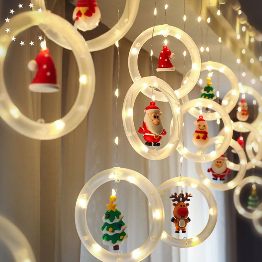 Christmas Santa LED String Light Home Decoration Xmas