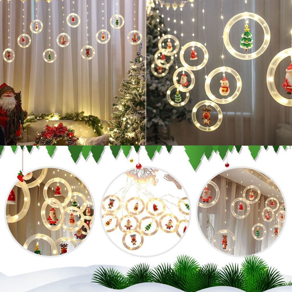 Christmas Santa LED String Light Home Decoration Xmas