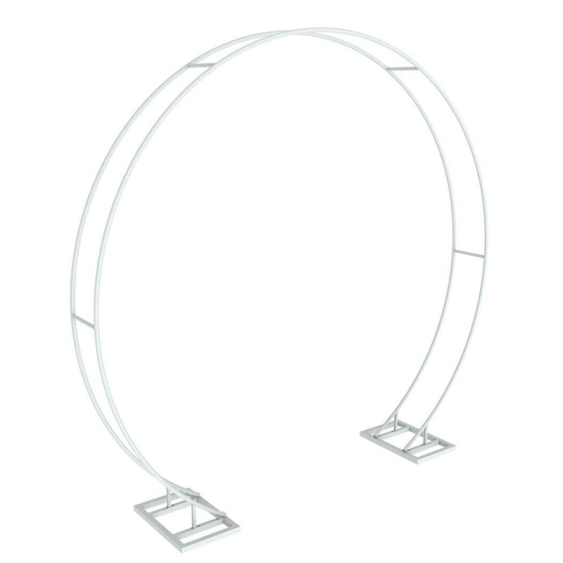 2.2M Double Rails Round Circle Hoop Arch Backdrop Stand