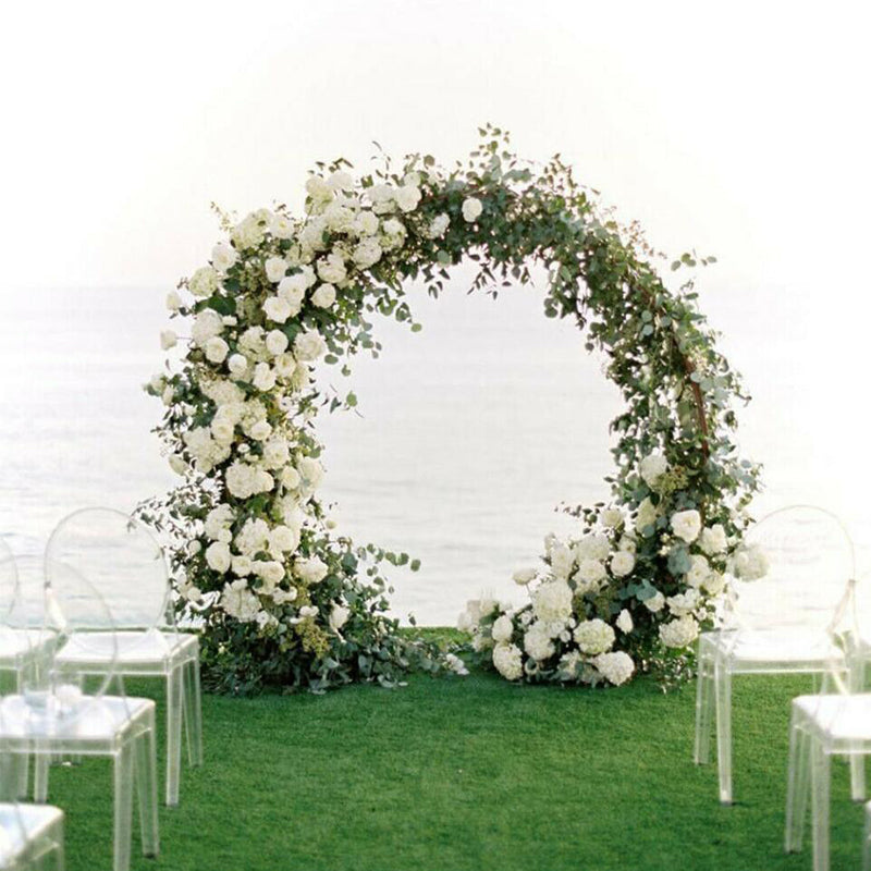 2.4M Double Rails Round Circle Hoop Arch Backdrop Stand