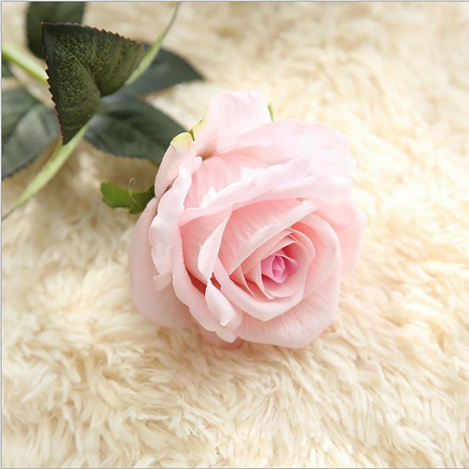 10PCS 51cm Long Stem Artificial Rose Flowers Silk