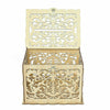 Wishing Well Greeting Card Box Decorative Wood Carved Box