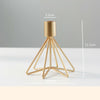 2PCS Gold Candle Tray Holder Candlestick Table Stand