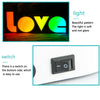 3D LOVE LED Rainbow Neon Sign Lights