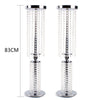 2Pc Wedding Crystal Flower Stand Flower Vase Candle Holder