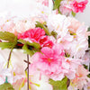 5pcs 2.1M Artificial Silk Sakura Flowers