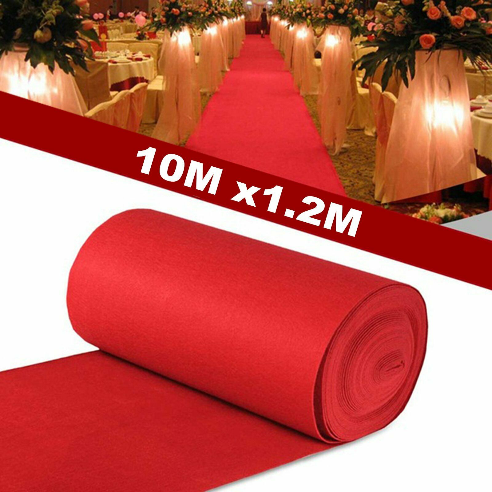 1.2M x 10M RED Carpet Aisle Runner Wedding Party Event Decoration