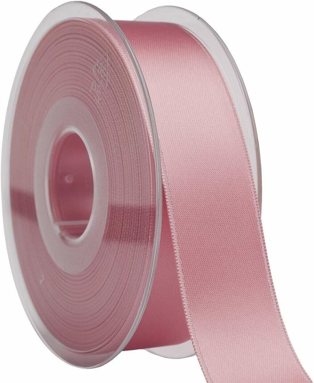 38mm 25m Roll Satin Ribbon Dusty Pink Wedding Decorations Car Gifts