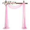 Chiffon Wedding Arch Fabric Backdrop Drape Curtains Bridal Ceremony Party Decor