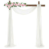 Chiffon Wedding Arch Fabric Backdrop Drape Curtains Bridal Ceremony Party Decor