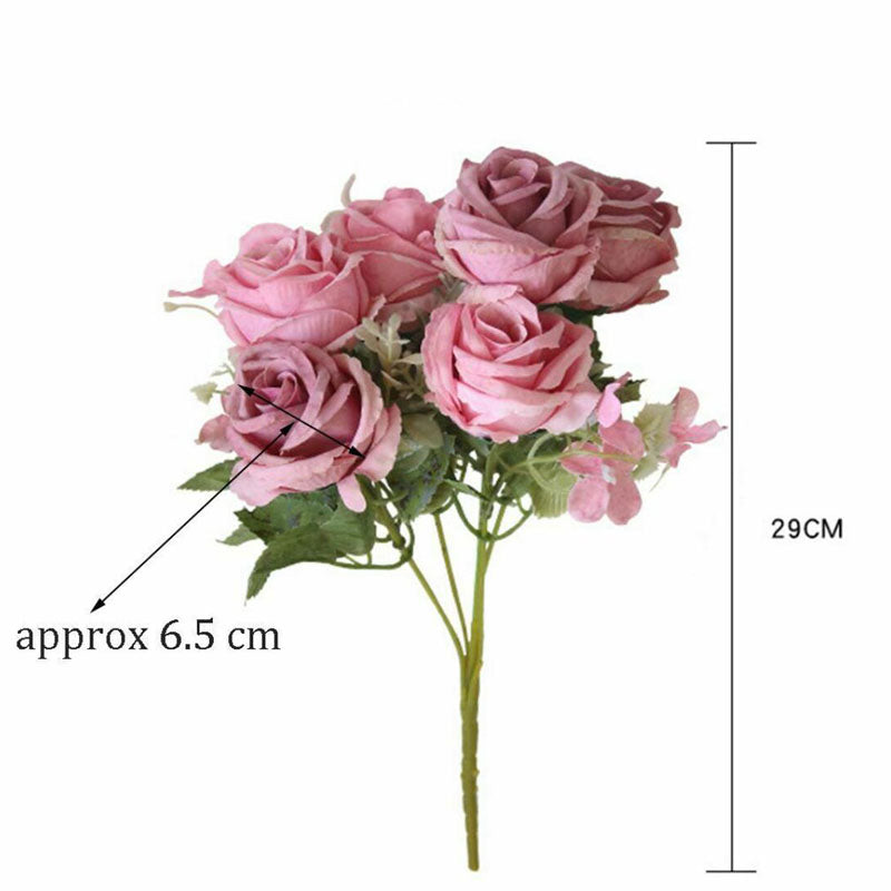 2Pcs-Artificial-Flower Rose Garland Garden Party Wedding Event