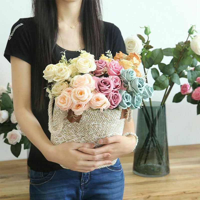 2Pcs-Artificial-Flower Rose Garland Garden Party Wedding Event