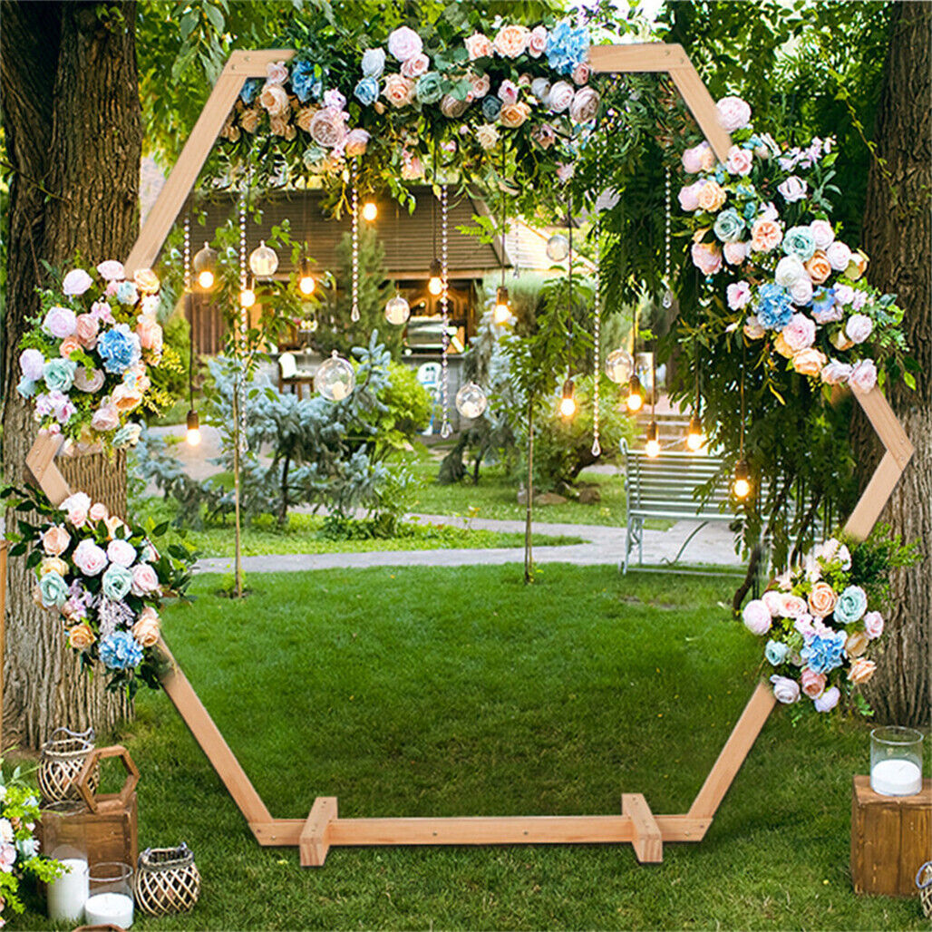 Heavy Duty Wooden Wedding Party Arch Door Background Stand