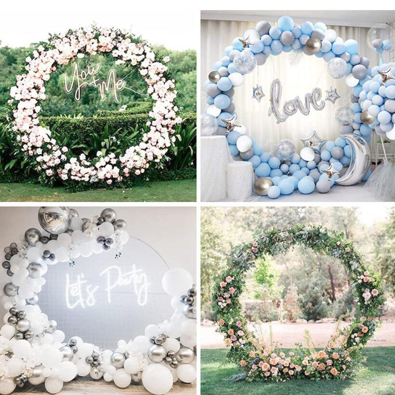 2M Wedding Hoop Round Circle Arch Backdrop Flower Display Stand Frame Background