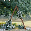 Rustic Triangle Wedding Arch Thicken Wooden Backdrop Stand