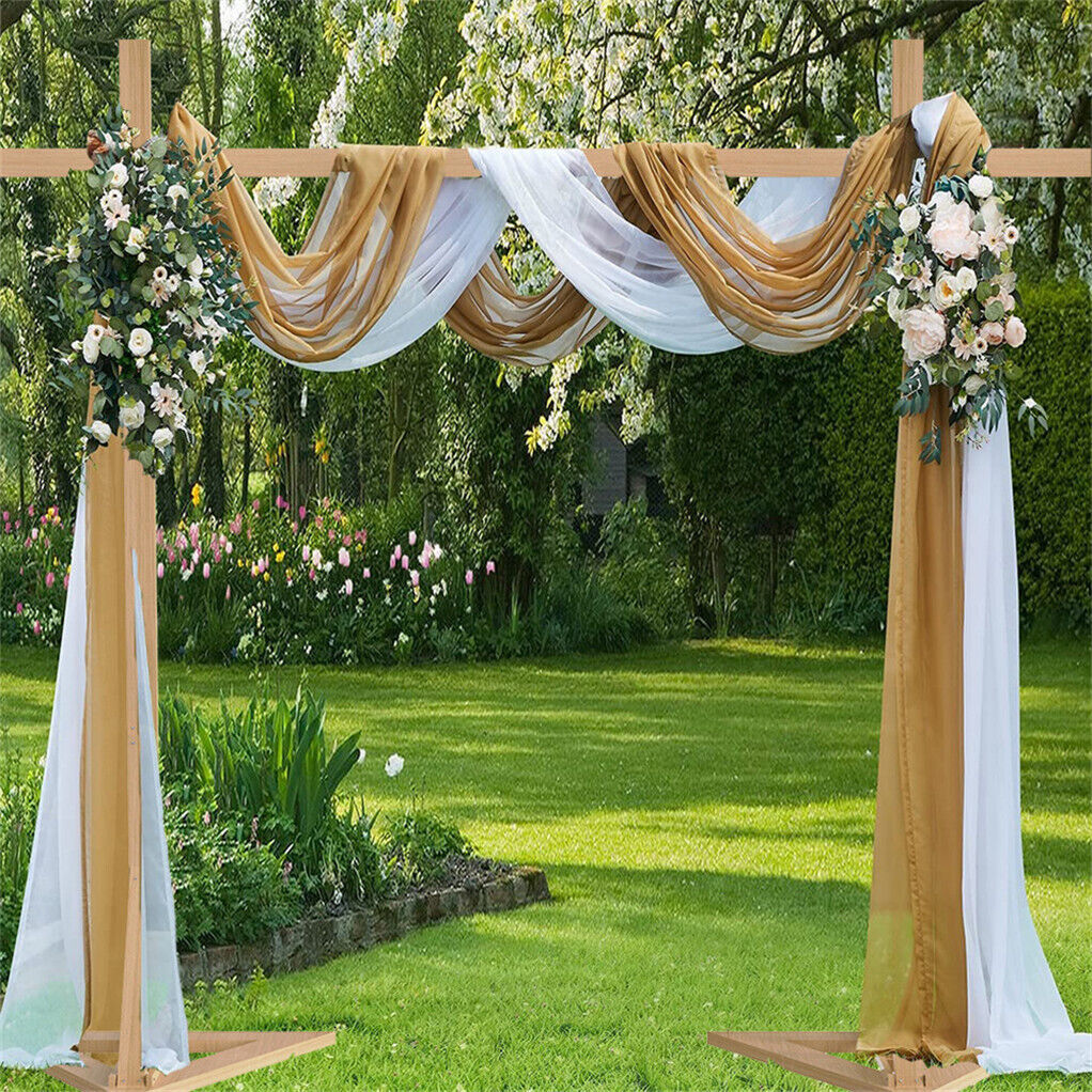 3*3M Super Thick Wooden Wedding Arch Backdrop Stand