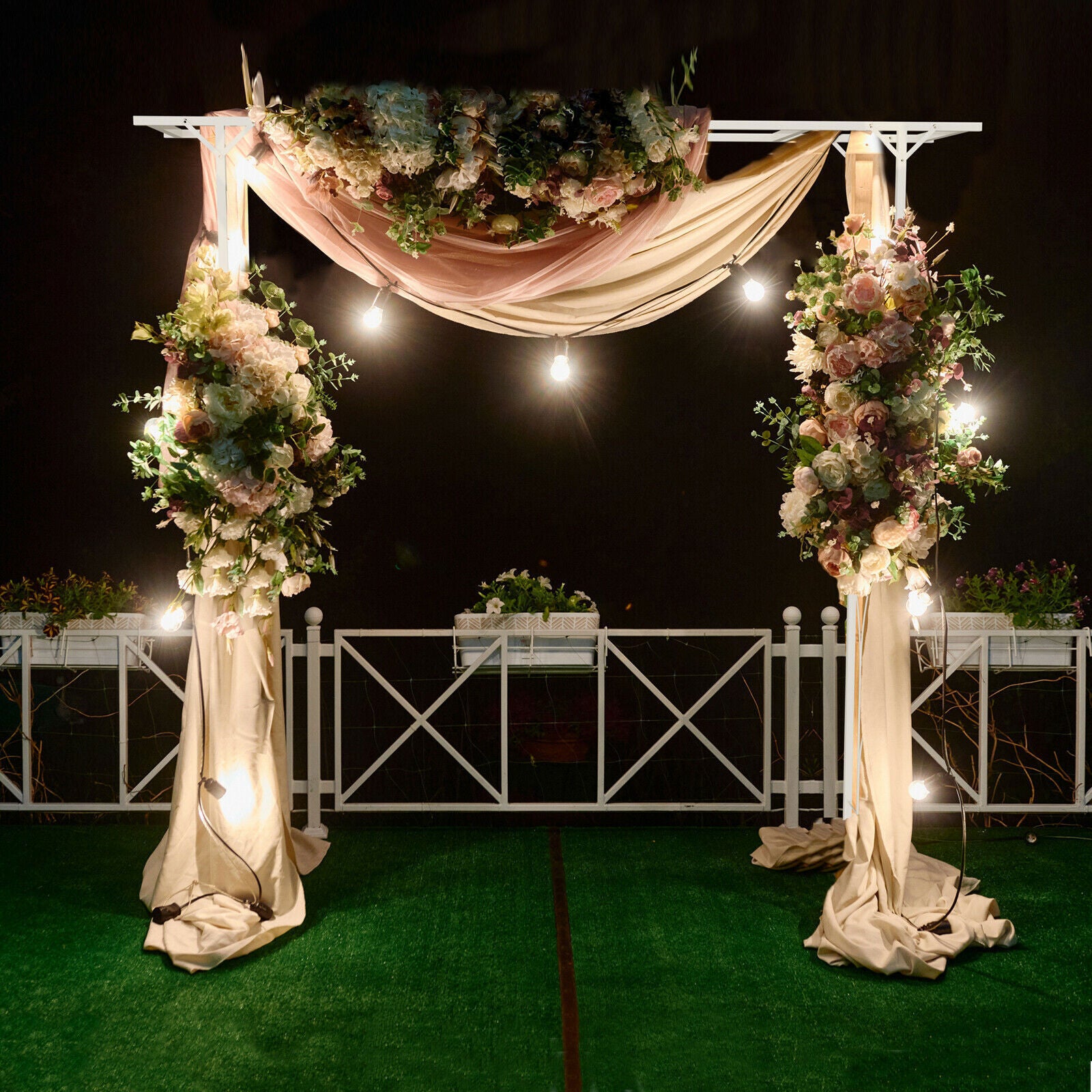 Metal Arbor Wedding Party Arch Garden Backdrop Stand