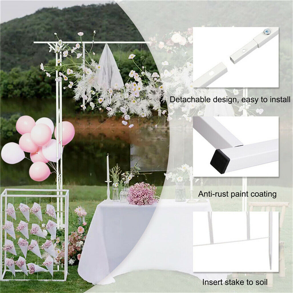 Metal Arbor Wedding Party Arch Garden Backdrop Stand