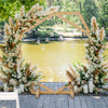 Double-Hexagon Arch Geometric Wedding Arch Stand Backdrop