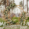 Double-Hexagon Arch Geometric Wedding Arch Stand Backdrop