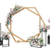 Double-Hexagon Arch Geometric Wedding Arch Stand Backdrop