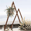 2PCS Large Tall Triangle Wood Wedding Arch Backdrop Stand