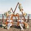 2PCS Large Tall Triangle Wood Wedding Arch Backdrop Stand