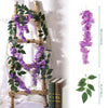 Artificial Fake Flowers Silk Wisteria Vines Hanging Wedding Party