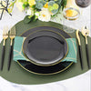 150 Pcs Black Plastic Plates Silverware Cups Disposable Wedding Party Supplies