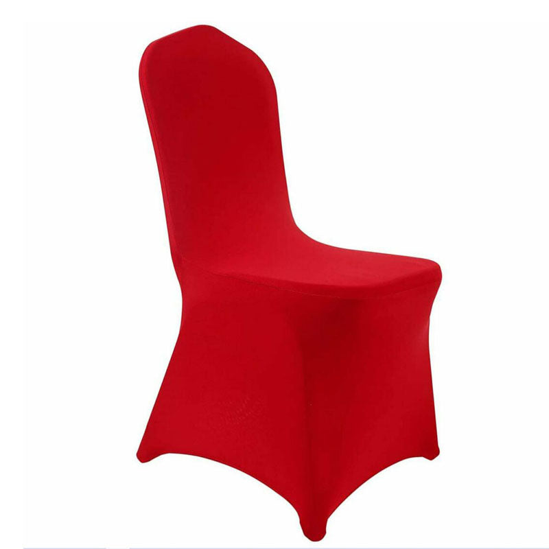 Red Chair Covers Full Seat Cover Spandex Stretch Banquet Wedding