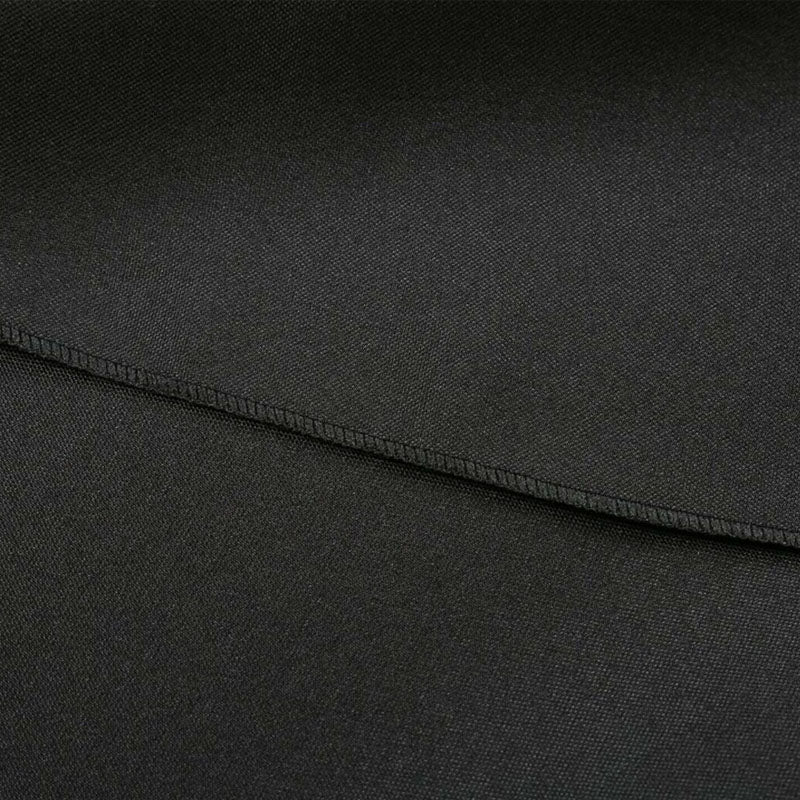 Round Polyester Tablecloth Wedding Event Party-Black (180cm)