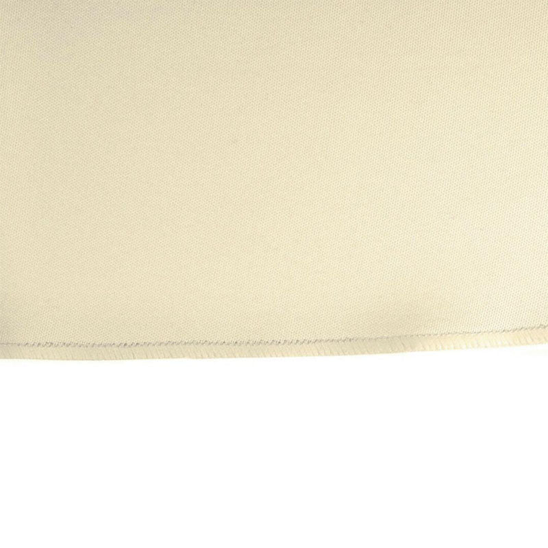 Round Polyester Tablecloth Wedding Event Party-Ivory (305cm)