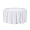 Round Polyester Tablecloth Wedding Event Party-Black (180cm)