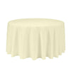 Round Polyester Tablecloth Wedding Event Party-Black (180cm)