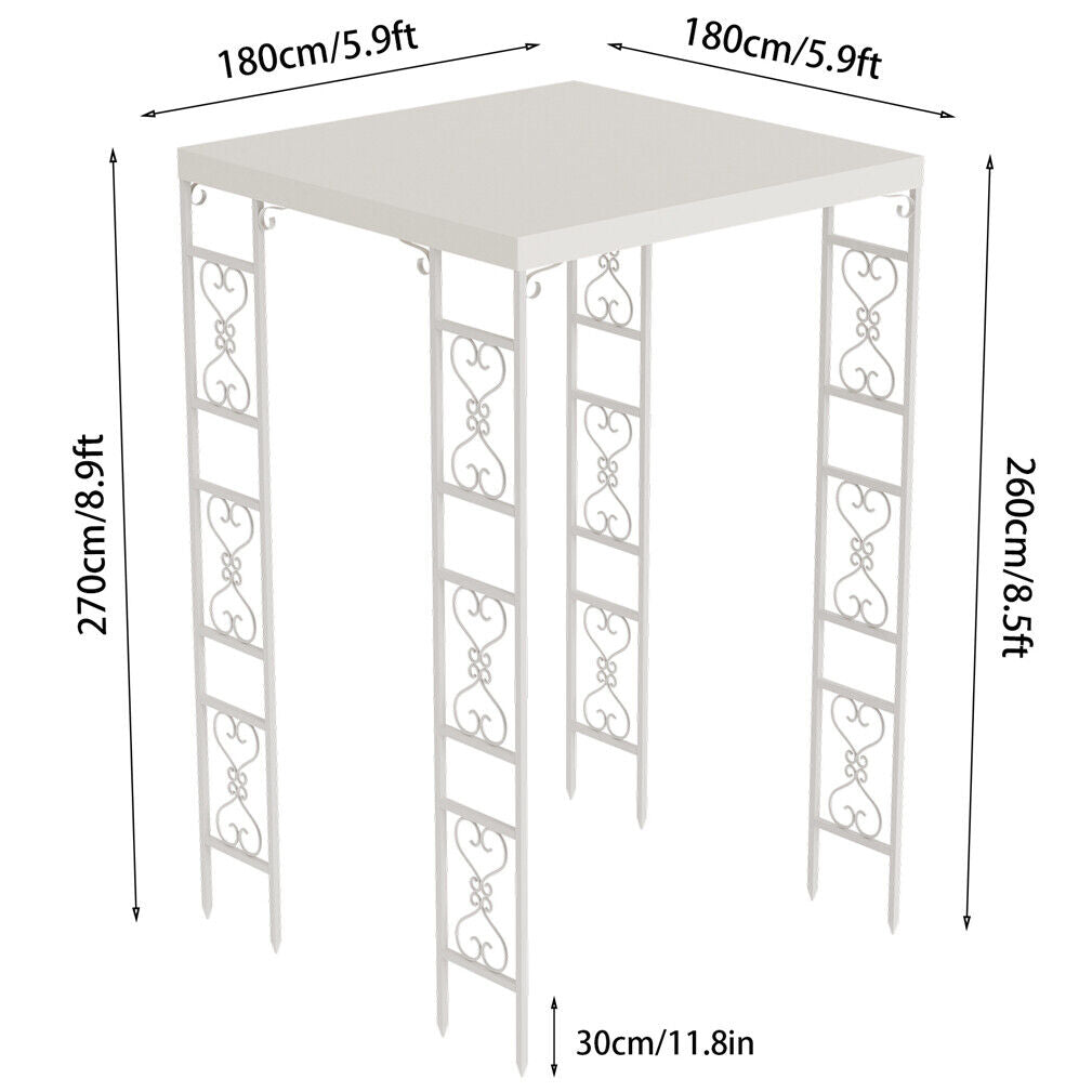 Outdoor Wedding Canopy Arch Flower Backdrop Stand