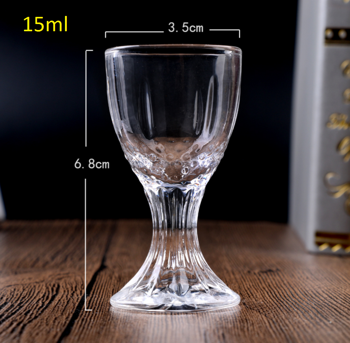 Retro Style Mini Shot Glass Wine Cup Vodka Shots Bar- 6PCS