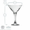 6PCS - Martini Cocktail Drinking Party Glasses 245ml