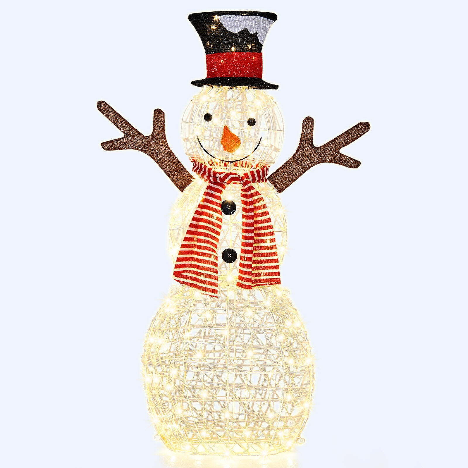 1.1M 3D Xmas Christmas Snowman Light LED Light