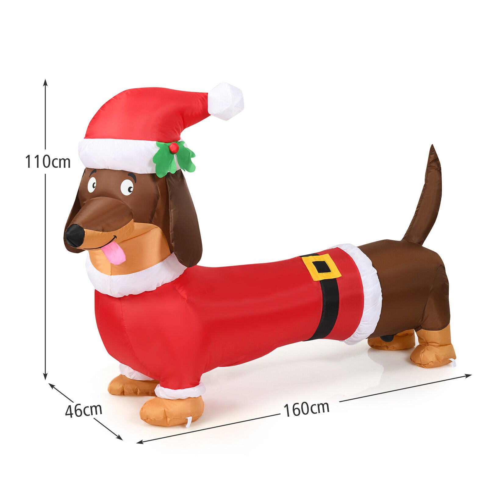 160 CM Self Inflating Christmas Dog