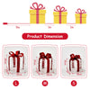 3-Pack 60 LED Lighted Gift Boxes Pre-Lit Xmas Present Boxes