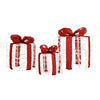 3-Pack 60 LED Lighted Gift Boxes Pre-Lit Xmas Present Boxes