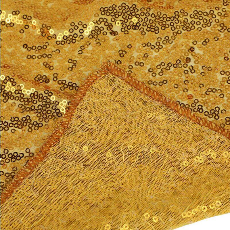 Sequin Table Runners Cloth Party Wedding Event(30*275cm)-Gold-5Pcs