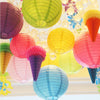 White Rainbow Paper Lantern Birthday Party Wedding Banquet Decorations 20cm