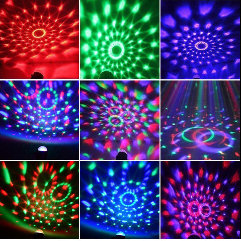 RGB LED Disco Lights Ball DJ Party Effect Strobe Event Decoration