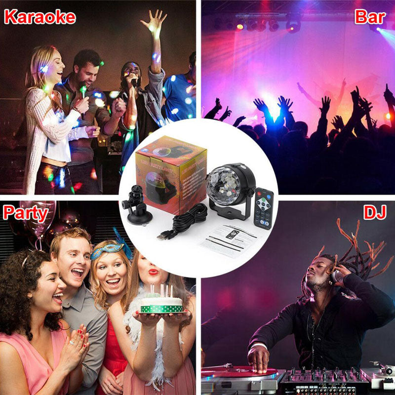 RGB LED Disco Lights Ball DJ Party Effect Strobe Event Decoration